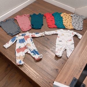 🔴SOLD🔴 Carter’s P (Premie/Premature) Baby Boy Clothes Onesie Bundle